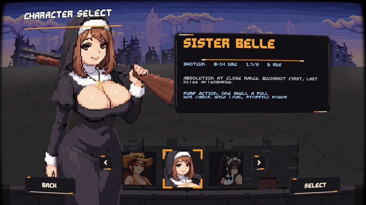 Character select screen